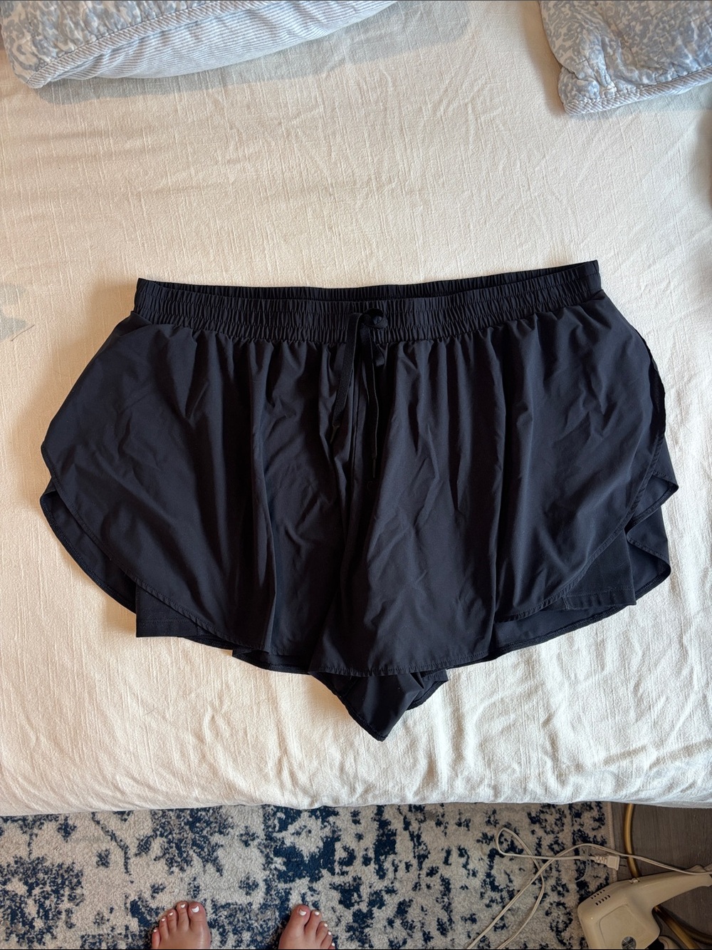 All In Motion 1X Black Flowy Shorts